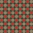 thumbnail image 1 of Ahgly Company Machine Washable Indoor Square Transitional Bullet Shell Brown Area Rugs, 4' Square, 1 of 7