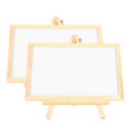 thumbnail image 1 of Pizarra de madera para niños, tablero de escritura pequeño para tienda de dibujo, decoración móvil para el hogar, 2 uds., 1 of 8
