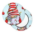 thumbnail image 2 of Balery Funny Christmas Gnome Velvet Round Bar Chair Cushion Cover Adjustable, Protects From Scratches And Stains, Soft & Washable Ideal For Wooden And Metal Stools - 12 Inch, 2 of 7