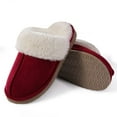thumbnail image 5 of Litfun Women's Fuzzy Memory Foam Slippers Warm Comfy Winter House Shoes, Wine, Size 9-10, 5 of 8