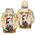 thumbnail image 3 of Merry Christmas Santa Bull Terrier Scarf Twinkling Lights Xmas Holiday All Over Print 3D Hoodie Unisex Merch Hoodies Bully Dog Lovers Gifts Idea - 00022, 3 of 6
