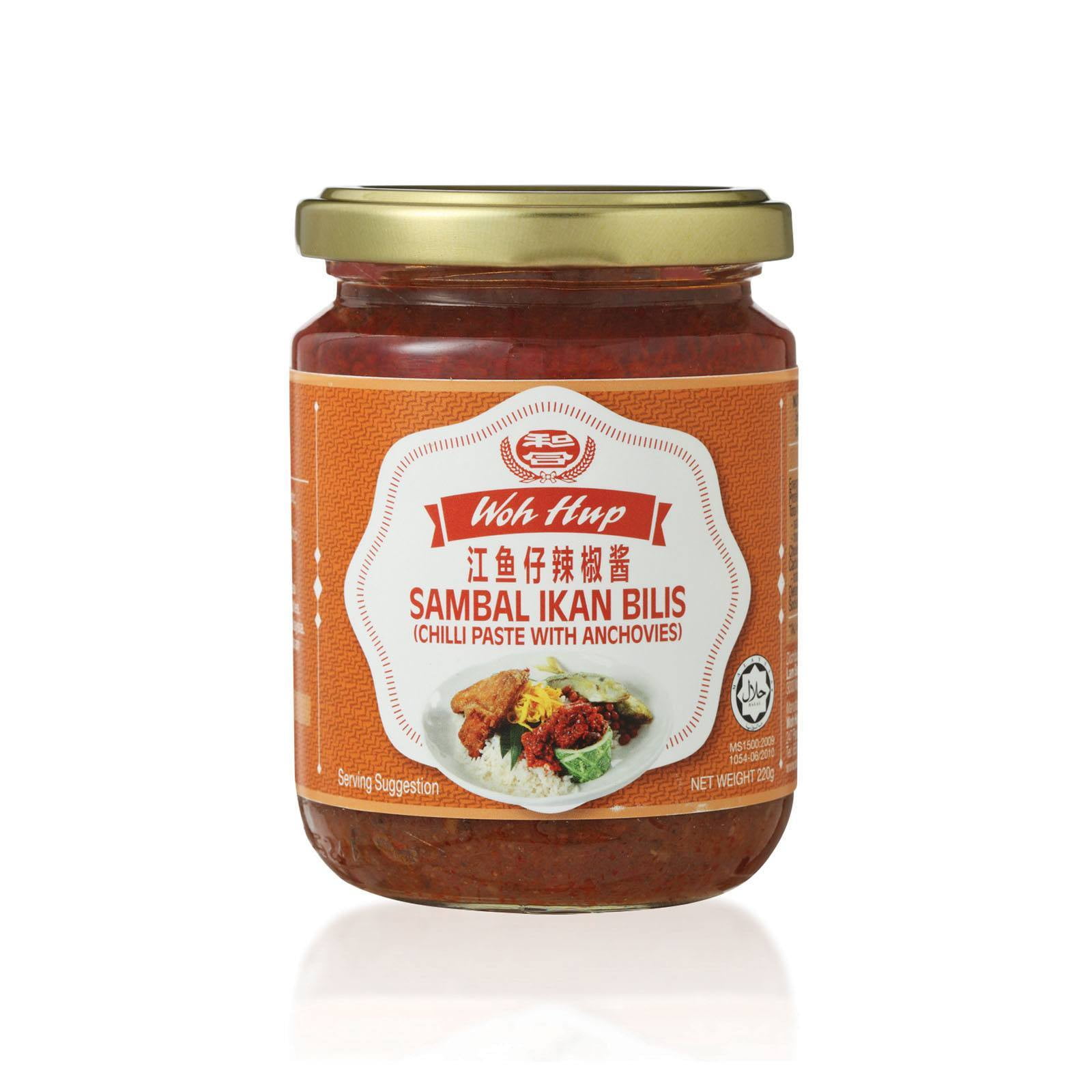 Woh Hup Sambal Ikan Bilis Chilli Paste with Anchovies 220g