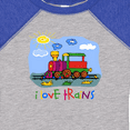 thumbnail image 4 of Inktastic I Love Trains Boys or Girls Baby Bodysuit, 4 of 5