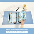 thumbnail image 3 of FORMRS 2 Pack Pencil Pouch for 3 Ring Binder with Clear Window Zipper Case, Cartoon Train Pattern, 3 of 6