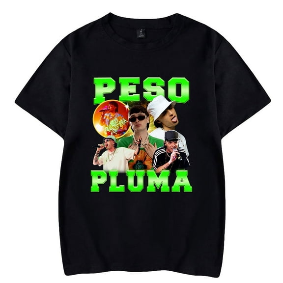 Peso Pluma Rapper HipHop T-shirt Doble P Tee Women Men Summer Short Sleeve Streetwear