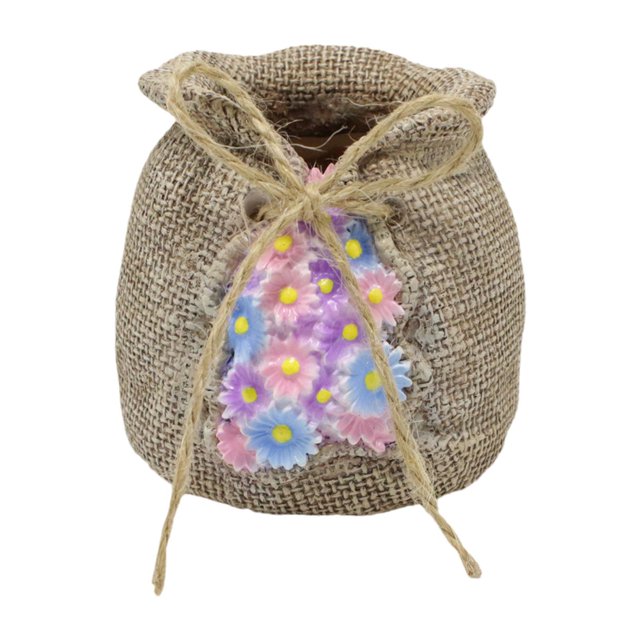 Sack Flower Pot Tabletop Ornament Flower Plant Pot para el escritorio del dormitorio del patio al aire libre