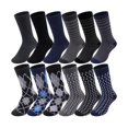 thumbnail image 1 of WAYAN12 Pairs Boys Dress Socks Toddler Kid School Uniform Crew Dress Sock Design for 6-15 Years Boy Performance, 1 of 1