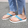 thumbnail image 4 of Sandalias planas de nuevo estilo, zapatos de playa de verano cómodos para mujer con suelas ergonómicas, chanclas Wmkox8yii  ytu9133, 4 of 5