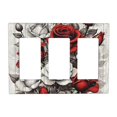thumbnail image 2 of Fundas decorativas para enchufes Yamxbfa, rústicas, rosas rojas, 2 of 8