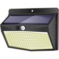 thumbnail image 1 of [Juego de 1] Lámpara solar para exteriores, luz solar para exteriores de 138 LED con sensor de movimiento impermeable, 3 modos de iluminación solar para exteriores, punto LED inalámbrico para jardín,, 1 of 5