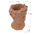 AIDUCHO D7x11" Visage Head Bust Planter, Brown