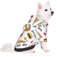 thumbnail image 2 of Fotbe Fast Food Sudadera con Estampado para Perros Pequeños – Suéter con Capucha para Mascotas, Tela Suave de Forro Polar con Bolsillo-X-Small, 2 of 7