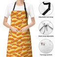 thumbnail image 4 of Kdxio Hot Dogs Apron with Pockets Adjustable Kitchen Aprons for Men Women Waterproof Aprons for Cooking,Drawing,Crafting, Baking Household Cleaning, 4 of 5
