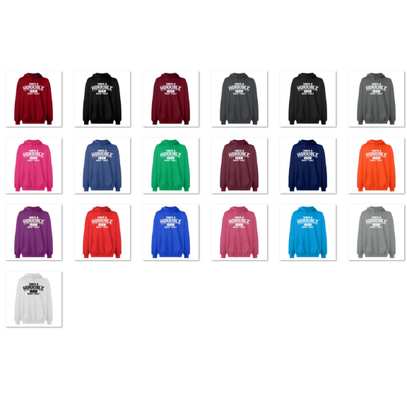 OXI Hoodie Sweatshirt - Horrible Idea Time, Basic Casual Hoodie for Men's and Women Fleece Hoodie Long Sleeve - Antiquee Cherry Small