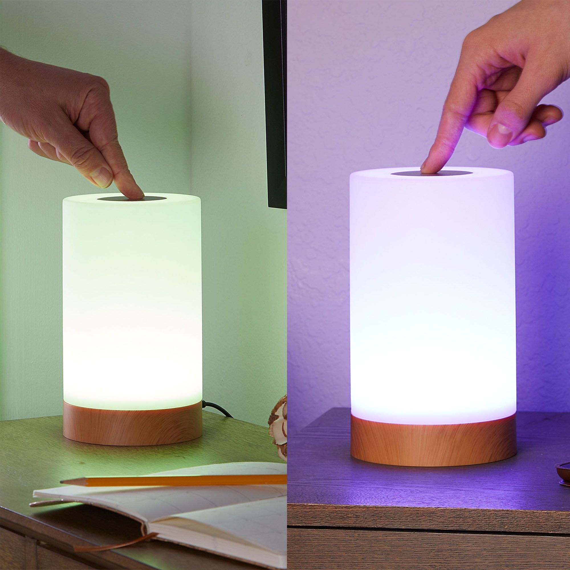 NBG Friendship LED Color Changing Table Lamp with AC Touch Control Wifi Synchronize Light Set - Walmart.com