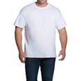 thumbnail image 4 of Fruit of the Loom Men's Short Sleeve White Crew T-Shirts Extended Sizes, 3 Pack, 4 of 4