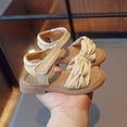 thumbnail image 4 of Duqingm Sandals for Girls Baby Girls Sandals Summer Shoes Outdoor First Walker Toddler Girls Boys Shoes Yellow,7, 4 of 6