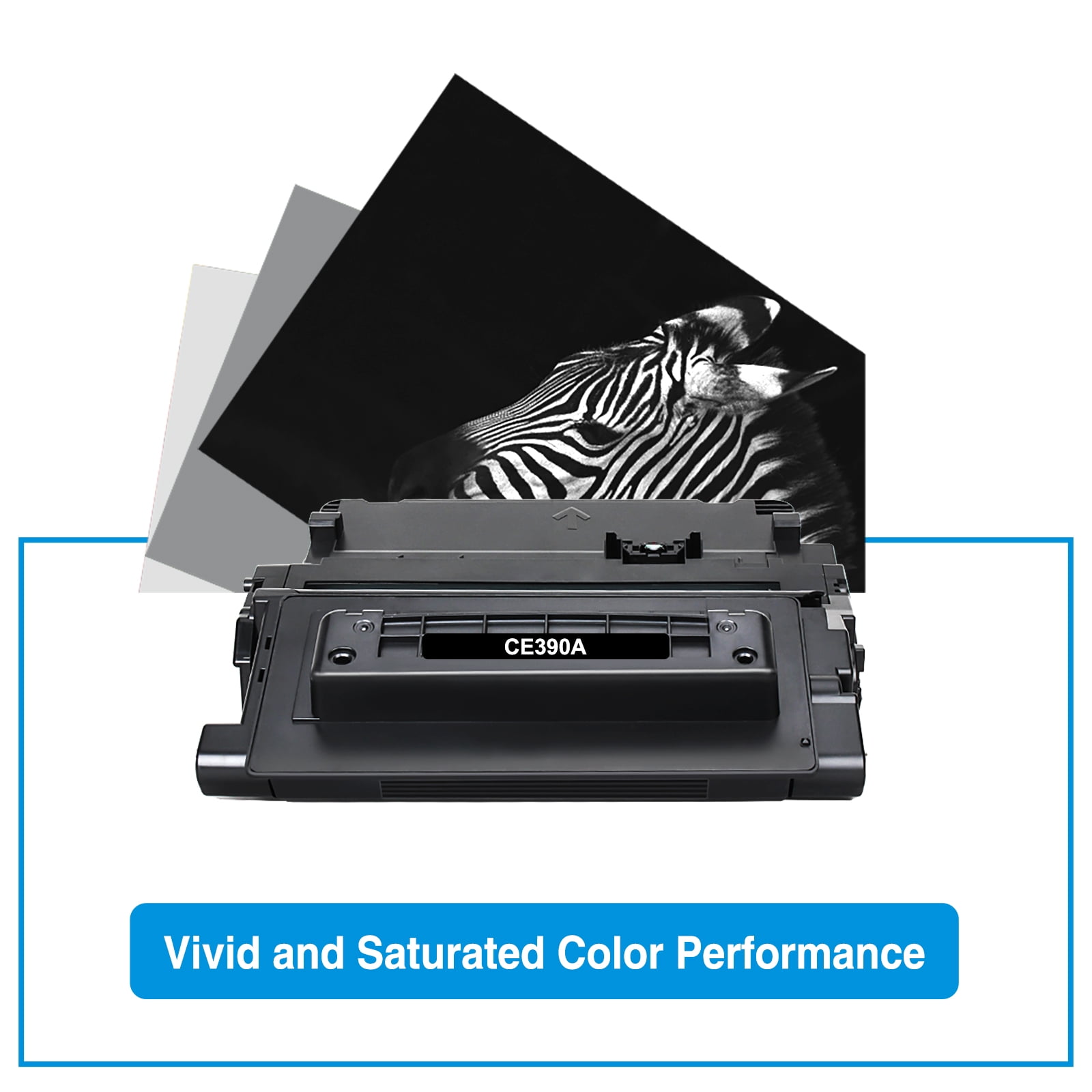 90A Toner Cartridge 2-Pack Compatible for CE390A 90A 90X CE390X Work with Laserjet Enterprise 600 M601 M602 M603 M4555 M4555f MFP Printer Ink (Black)