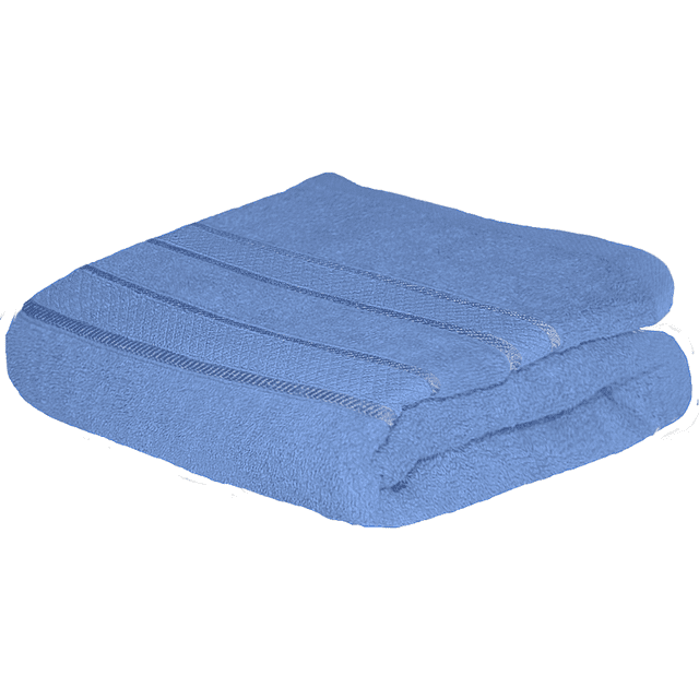 Toalla Baño Completo colores varios, 150x80cm - 620gr Suave Y Absorbente- Cenefa Bordada - AZUL 1