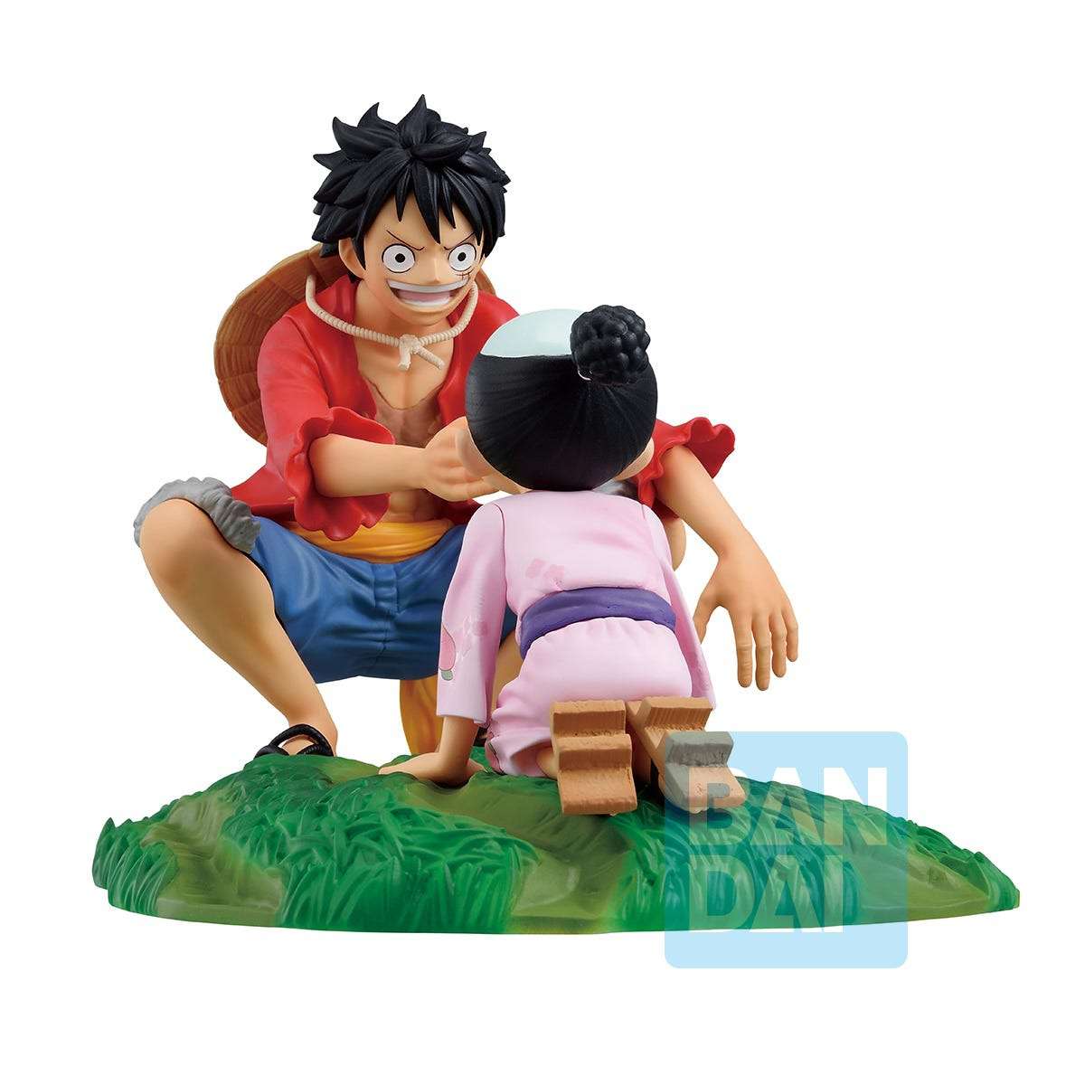 One Piece Ichibansho Monkey D. Luffy & Momonosuke Collectible Figure