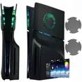 thumbnail image 1 of Faceplate for PS5 Slim Disc Edition with RGB Light Strip and Dust Filter with Cooling Vents DOBEWINGDELOU 400+ Effects LED Light Ring Console Face Plate Cover DIY Decoration Kit Accessories, 1 of 7