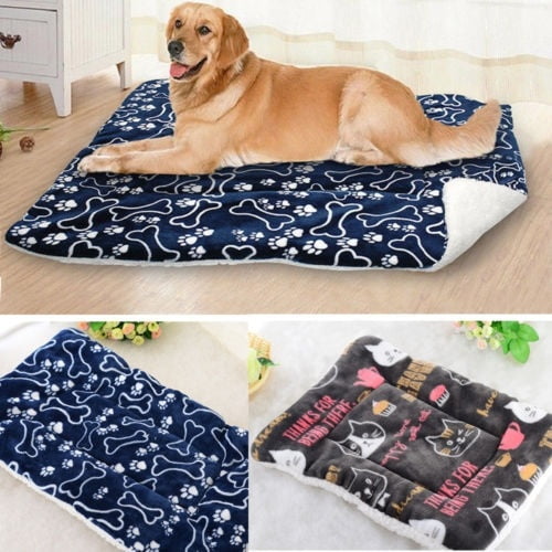 Pet Bed for Dog Cat Crate Mat Soft Warm Pad Liner Home Indoor Outdoor Washable 