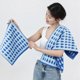 thumbnail image 4 of Juego de toallas de baño Droplet, juego de toallas de algodón de 3 piezas, juegos de toallas absorbentes para adultos, azul oscuro, 4 of 6