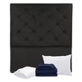 thumbnail image 1 of Cabecera Matrimonial Dicasa Ikki Negro Almohada One Protector Cloud Sábanas Softy, 1 of 8