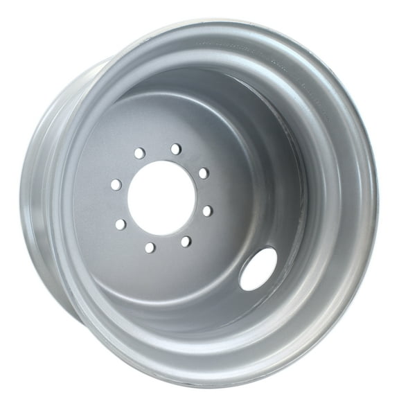 Trailer Wheel 17.5" 17.5X6.75 Hub Centric 8 Lug On 6.5 Center Silver Dual 6200 Lbs. Rim