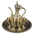 thumbnail image 1 of Kit de tetera de vino, decoración Retro, cafetera de lujo, juego de té para mesa de comedor, dormitorio de vacaciones, sala de estar, regalo de boda Bronce, 1 of 9