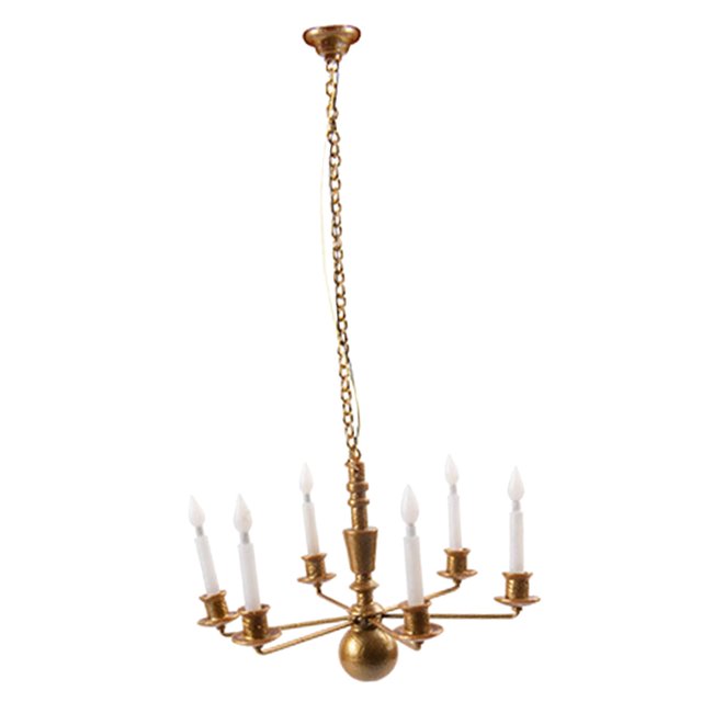 1:87 escala lámpara de tec lámpara de arena modelo de accesorio de Dorado 145cm Sunnimix Lámparas de techo Scale