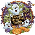 thumbnail image 3 of CafePress - Haunted Halloween Delight: Spooky Seasonal Design - Cotton Baseball Jersey, 3/4 Raglan Sleeve Shirt, 3 of 4