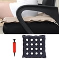 thumbnail image 2 of Cojín infble de 16 orificio antiescara , estanqueidad al aire, alfombril de aire, absorbente de sudor, cómodamente para sils de - Flocado azul Sunnimix cojín del asiento, 2 of 7