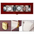 thumbnail image 5 of Enroslu Premium Watch Box for Men Made of 100% Real Wood with Space for 6 Large Watches - Elegant Wooden Storage Box with Glass Window, 5 of 7