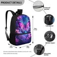 thumbnail image 5 of Yuyamidu Purple Butterfly Kids Backpack Set with Lunch Bag Pencil Case and Water Bottle Carrier 4 Piece School Backpack for Elementary Middle School and Travel, 5 of 7