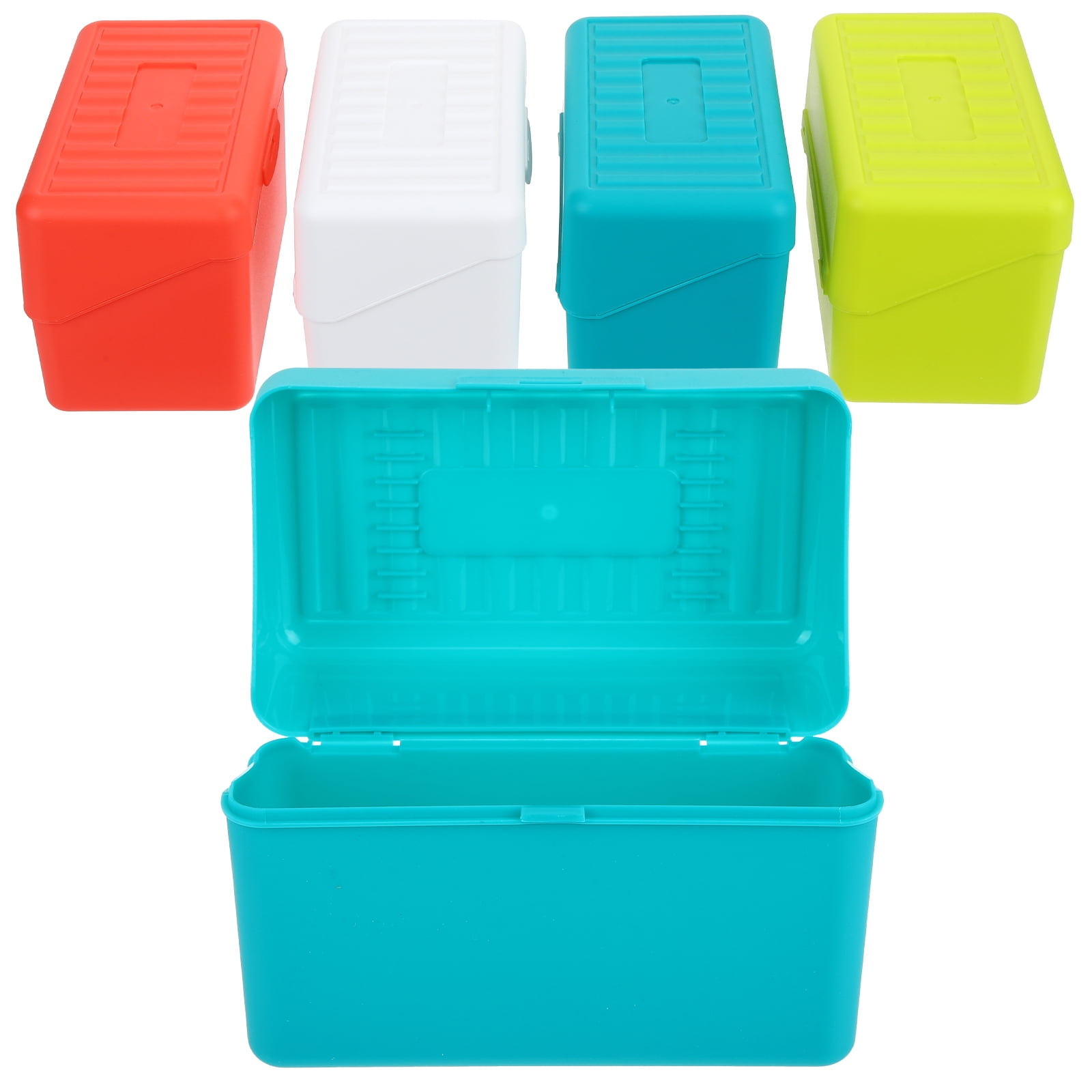 WRISTBIQUE  Card Storage Box 8pcs Flash Card Case for Home Business Use 5.7×3.5×6.7in
