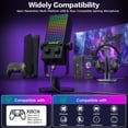 thumbnail image 3 of ZealSound Gaming Microphone for Xbox, PC & Mac, Noise Cancellation Streaming Mic with One Tap Mute, RGB Lighting, Monitoring, Gain Control, Condenser Mic for iPhone, Computer, Podcast, Gamer, YouTube, 3 of 10