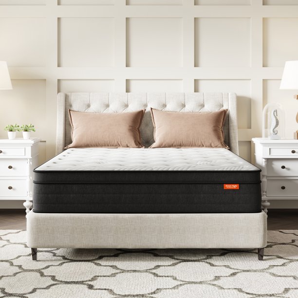 Sweetnight King Mattress 12 Inch Hybrid Mattress in a Box Gel Memory Foam and Pocket Spring