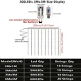 thumbnail image 6 of USB Powered Holiday Hanging Lighting LED Curtain String Lights 8 Modes Gorgeous Christmas Lights Christmas Home Decoration 2025, 6 of 10