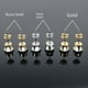 thumbnail image 2 of Pendientes de acero inoxidable con circonitas de seis garras para hombres y mujeres, pendientes pequeños con hebilla de mariposa sencilla, pendientes con clavos en forma de hueso en la oreja, 2 of 5