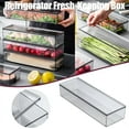 thumbnail image 2 of Yatlte Rectangle Acrylic Box, Shelf Organizer Bins, Plastic Kitchen Cutlery Tray and Utensil Silverware Storage Container with Cover, Dinnerware Holder for Spoons Forks Knives, 2 of 7