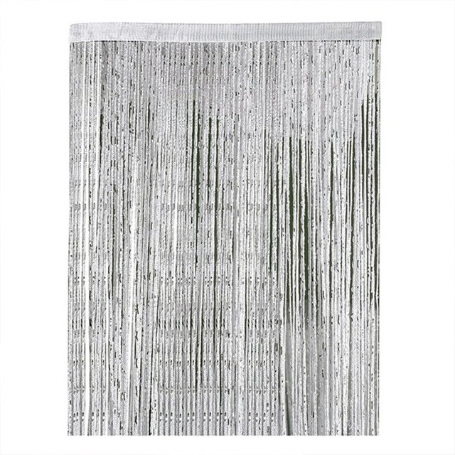 String Door Curtain 100 x 200cm Plain Tassel Window Panel Retro Room Door Divider String Anti-mosquito Fly Insect Bug Screen String Home Fringe Drapes For Birthday Wedding Holiday Party D