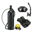 thumbnail image 3 of 2L Diving Respirator Diving Equipment Aluminum Bottle Gas Cylinder Adult Swimming Snorkeling Snorkel Residual Pressure Gauge, 3 of 5