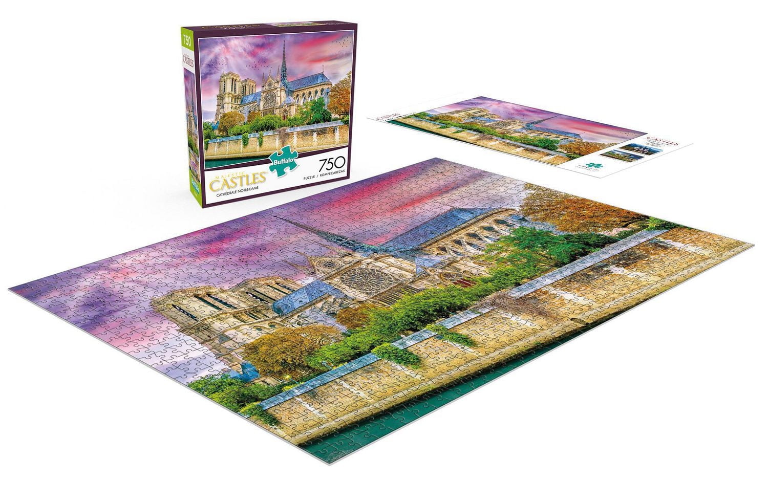 Buffalo Games - Majestic Castles - Cathedral Notre-Dame - 750 Piece Jigsaw Puzzle
