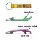thumbnail image 4 of 9 Pcs Beer Bottle Openers, Aluminum Keychain Soda Beverage Opener, Claw Bar Bottle Cap Remover, 4 of 4