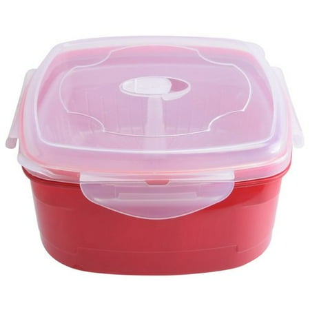 Home Gourmet Food - Gourmet Home Products Frigidaire Microwave Food Storage Container with Steamer Insert