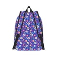 thumbnail image 3 of Daiia colorful Skull flower leaf Vintage Canvas Backpack for Men and Women ,Hiking Backpack,Travel Laptop Bag for School,Large Capacity Backpack-Medium, 3 of 8