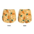 thumbnail image 5 of Picia Love Carrot Pattern Women's 2 in 1 Athletic Running Shorts High Waisted Workout Casual Gym Sweat Shorts with Comfy Liner Zipper Pockets-Medium, 5 of 9