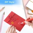 thumbnail image 4 of REGALWOVEN Kraft Paper Envelope with String Tie Closure Red 5.5x4 Inch, 4 of 8