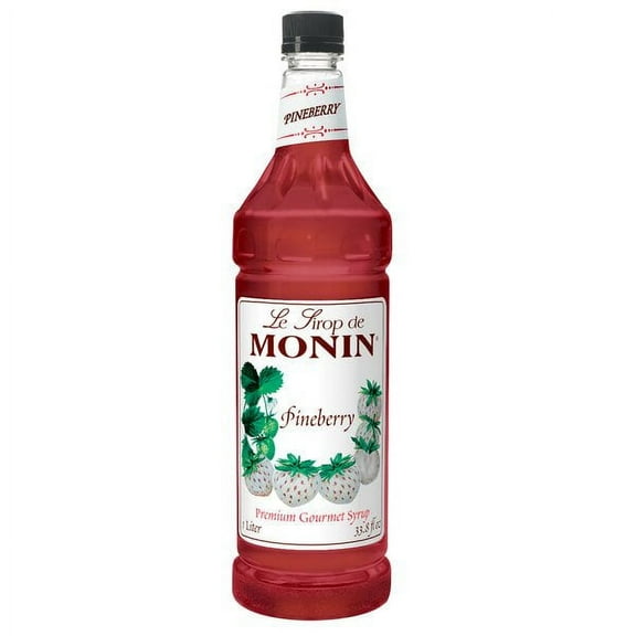 Monin 1 Liter Premium Pineberry Flavoring Syrup